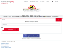 Tablet Screenshot of horseemporium.com